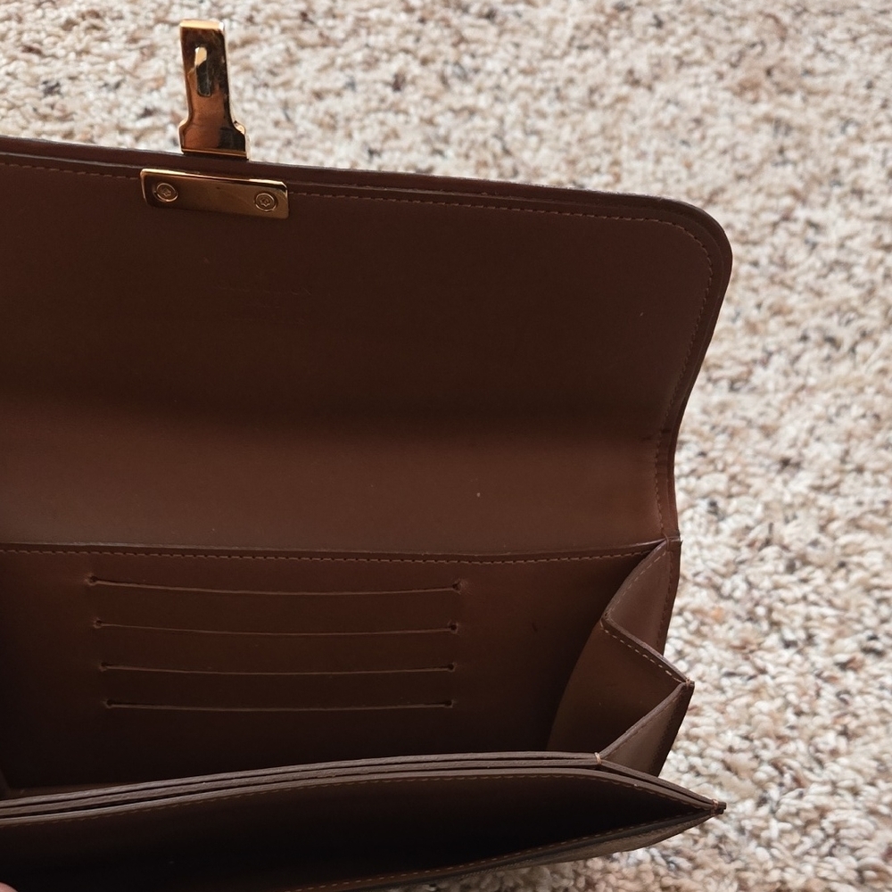 LV Brown Clutch with Gold Hardware - Picture 9 of 13